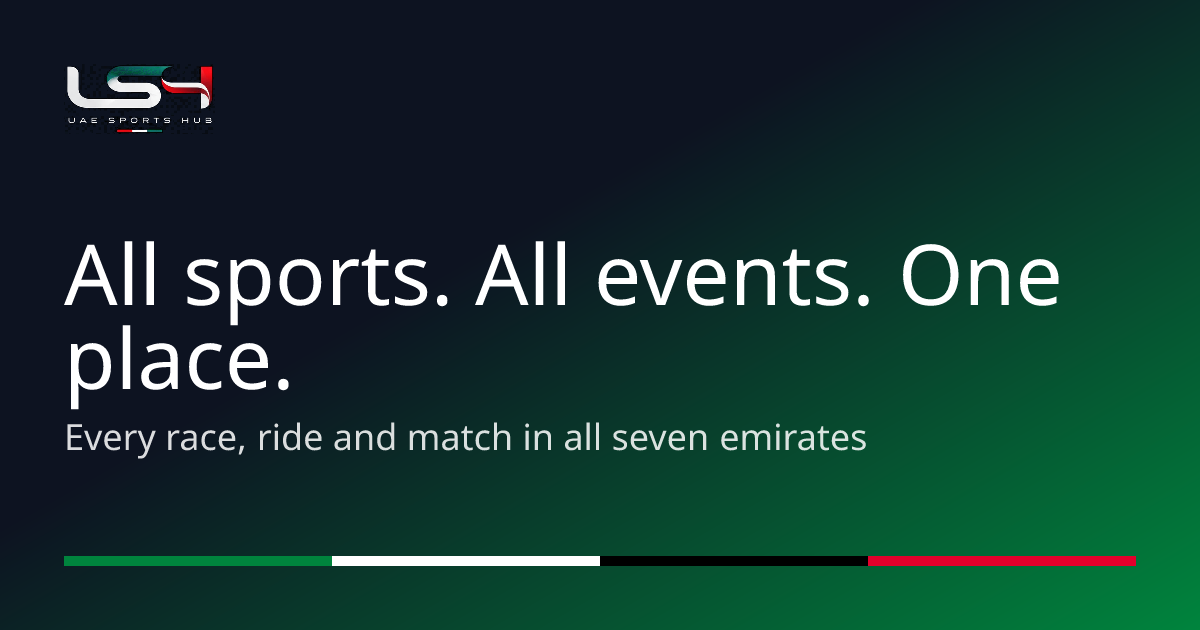 UAE Sports Hub — every sports event in the UAE